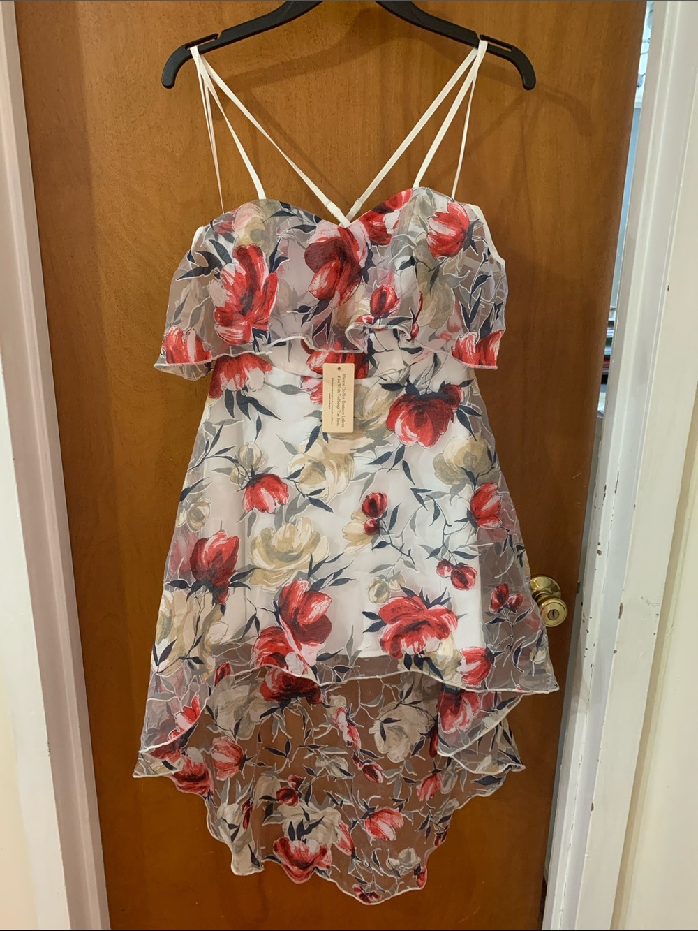 TwoSisters the Label High Low Floral Mesh Dress